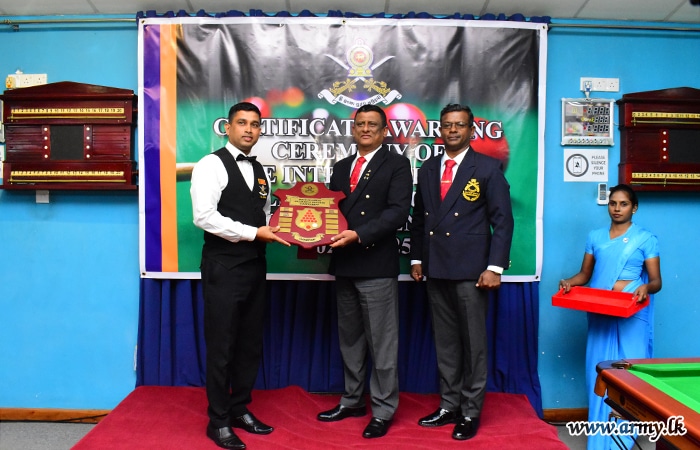යුද්ධ හමුදා අන්තර් රෙජිමේන්තු බිලියඩ් සහ ස්නූකර් තරඟාවලිය - 2025 සාර්ථ