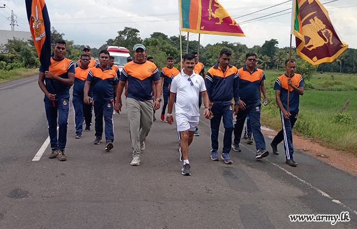රුවන්වැලි සෑ රදුන් අභියස පැවැත්වූ අධිෂ්ඨාන පූජාවෙන් පාද යාත්‍රාව නිමාව