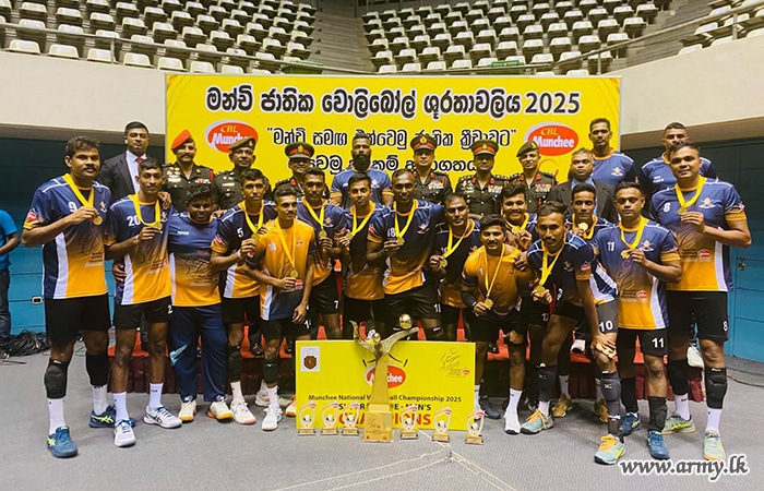 මන්චි ජාතික වොලිබෝල් ශූරතාවලිය - 2026 දී යුද්ධ හමුදා ක්‍රීඩකයන් ජයග්‍ර