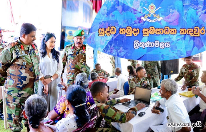 යුද්ධ හමුදාව දිවයින පුරා සිටින රණක්‍ෂිතයට පත් රණවිරුවන් සඳහා සුභසාධන ක
