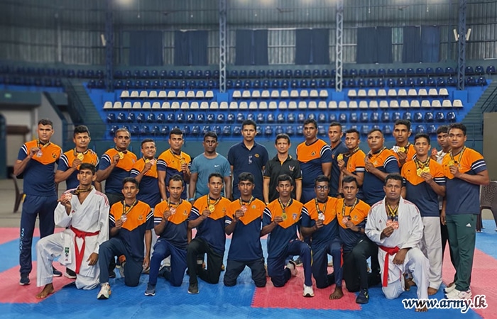 Victory Premier League කරාතේ තරඟාවලියේදී යුද්ධ හමුදා ක්‍රීඩක ක්‍රීඩිකා