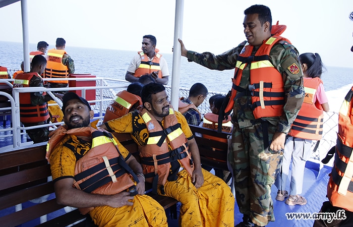රණක්ෂිතයට පත් රණවිරුවන් නාවික සංචාරයකට එක්වෙයි