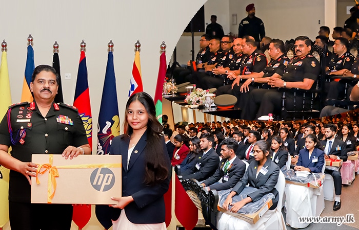යුද්ධ හමුදා සාමාජිකයින්ගේ දරුවන් වෙනුවෙන් ලැප්ටොප් පරිගණක ප්‍රදානය කිර