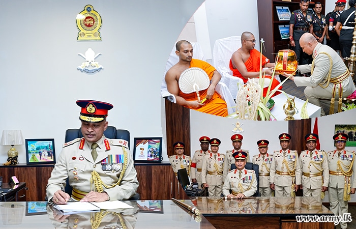 ශ්‍රී ලංකා යුද්ධ හමුදාවේ නව නියෝජ්‍ය මාණ්ඩලික ප්‍රධාන ධූරයේ රාජකාරි අර