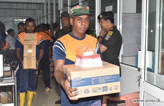 පුත්තලම ජාතික රෝහලට යුද්ධ හමුදා සාමාජිකයින්ගේ සහාය