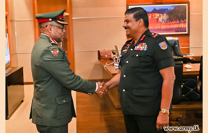 Defence Dignitary Calls on Commander of the Army