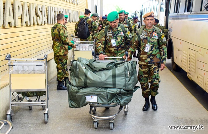 Sri Lanka Army Troops Depart for "Exercise Mithra Shakti – 11th Edition" in India