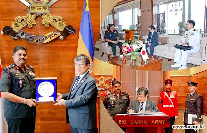Japanese Ambassador and Defence Attaché Calls on Commander of the Army
