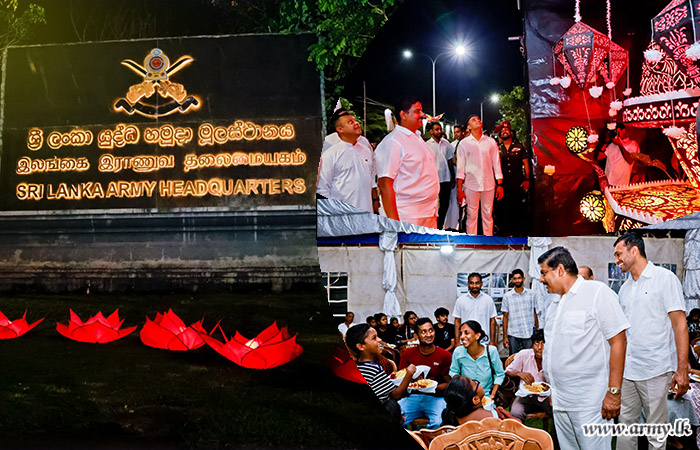 Army Headquarters' Vesak Zone Inaugurated by Army Chief