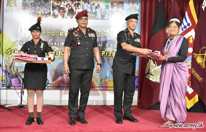 Army Troops Conduct School Items Donation Programme