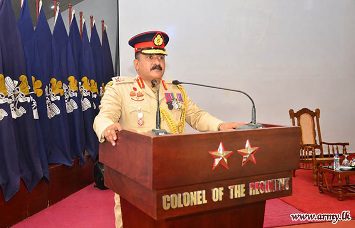 The 19th Colonel of the Regiment of the Sri Lanka Light Infantry Assum