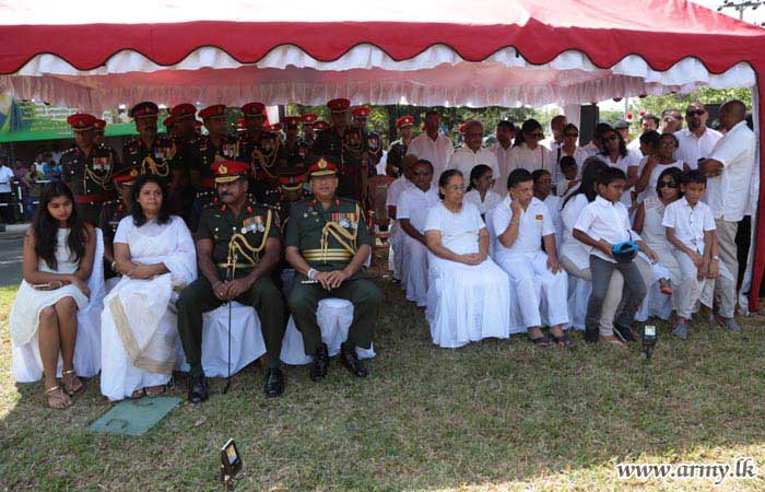 Memories of Late War Hero, Lt Gen Kobbekaduwa Refreshed in Religious Ceremonies