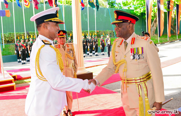 Newly Appointed Navy Chief Calls on Army Commander