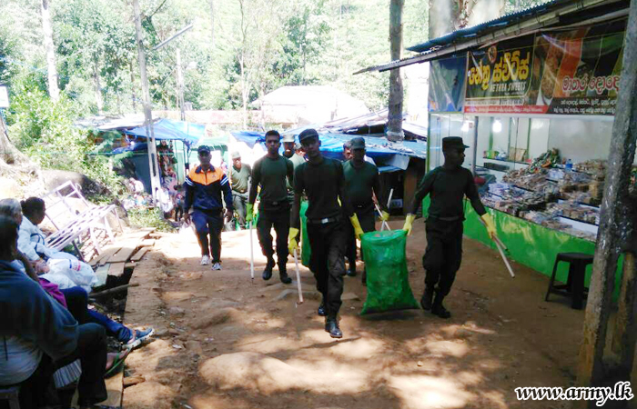 Central Troops Join Hands with 'Sripada' Cleaning Project