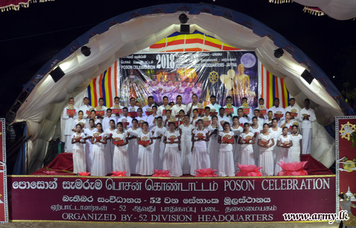 Army Contribution to ‘Poson’ Attracts Public Attention Island-wide