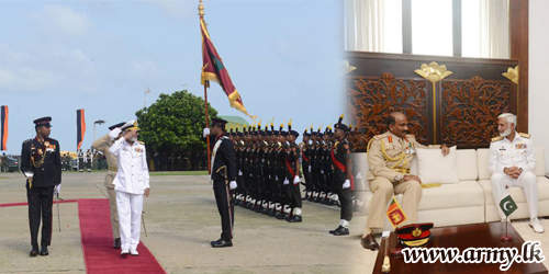 Pakistan Chief of Naval Staff, Now in Sri Lanka Calls on Commander of the Army