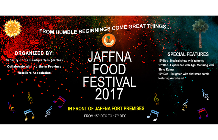 Annual Food Festival to be Held in Jaffna