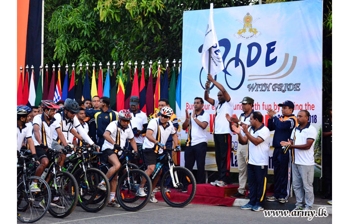 නිරෝගීමත් දැයක් වෙනුවෙන් සංවිධානය කරන ලද ‘Ride with Pride’ පාපැදි සවාරිය බත්තරමුල්ලෙන් ඇරඹේ 