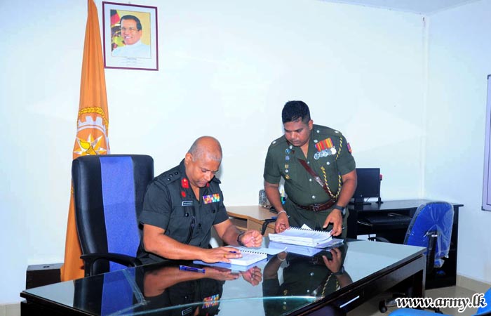 புதிய  இராணுவ தொழிற்பயிற்சி மையத்தின் கட்டளை அதிகாரி பதவியேற்பு
