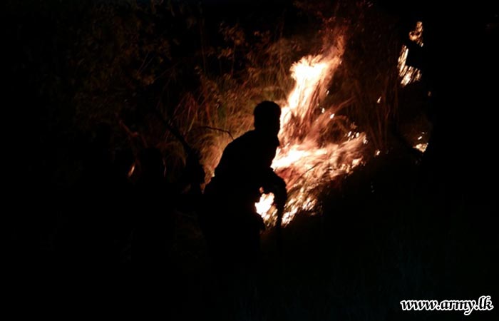 Troops Bring Moneragala Fire Under Control