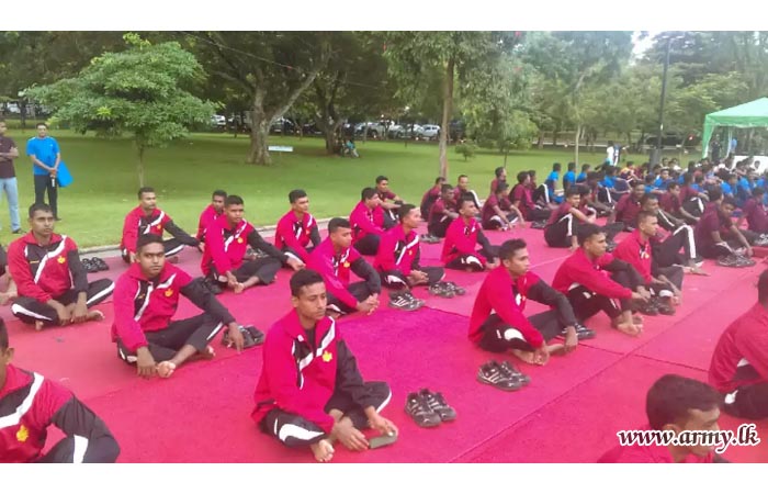 Troops Extend Support to 4th International Yoga Day Celebrations