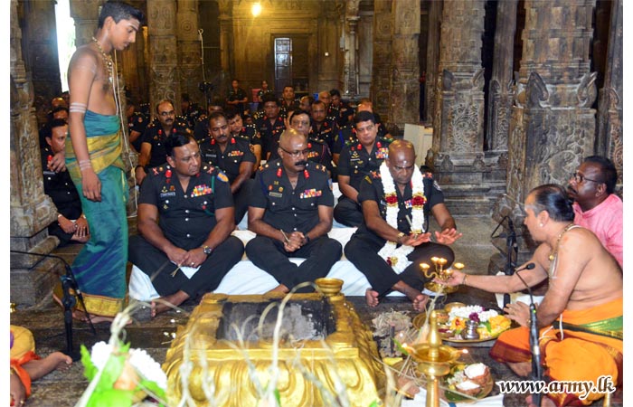 ‘Abishekam’ at Hindu Temple Seeks Divine Blessings on 69th Army Anniversary