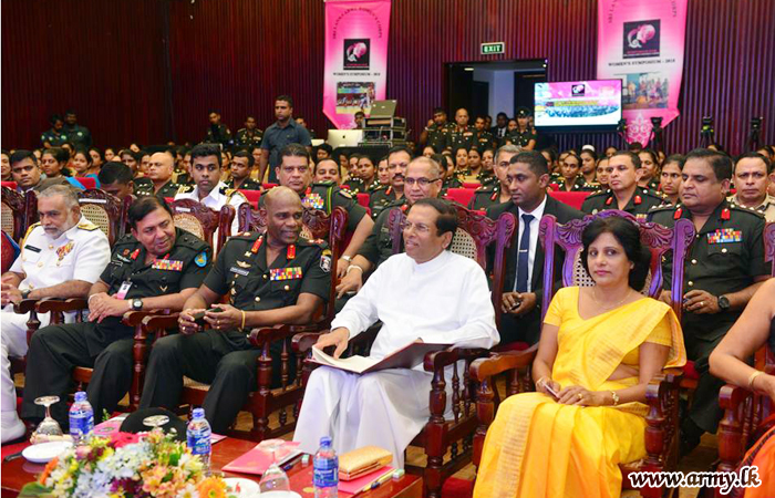 Ladies in Army Women's Corps Raise Their Voices in BMICH Symposium 