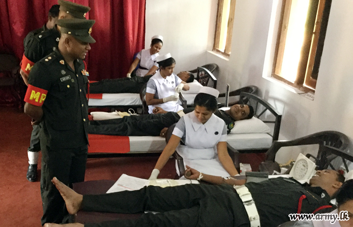 3ஆவது இலங்கை இராணுவ பொலிஸ் ஹேவா படையணியின் 27 ஆவது நிறைவு விழாவை முன்னிட்டு இரத்த தான நிகழ்வு