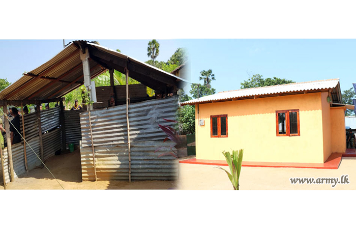 Jaffna Troops Build Two More New Houses for Deserving Families