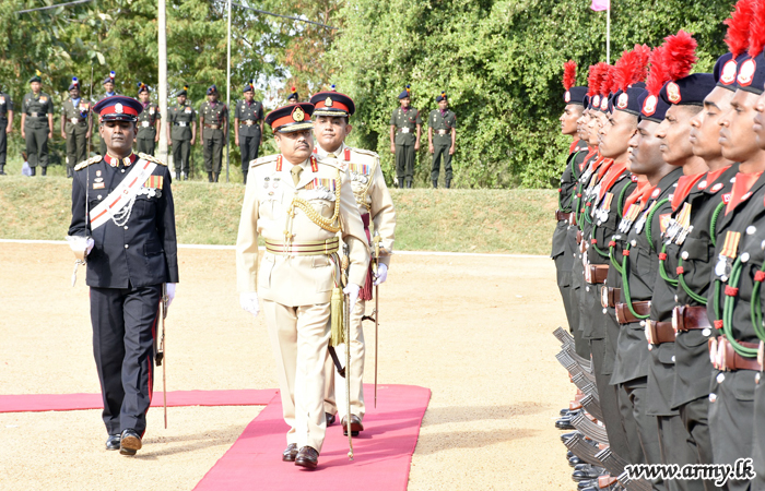 12 Division GOC Takes Leave of His Troops