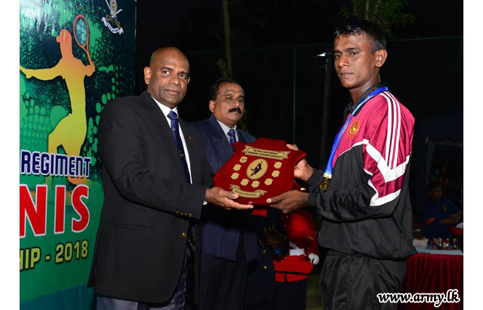 Inter Regiment Tennis Championship Gives Win to VIR & SLEME Players