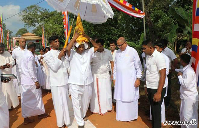 வன்னியில் இராணுவத்தினரது ஒத்துழைப்புடன் மீள்குடியேற்ற கிராமத்தில் விகாரை நிர்மானிப்பு