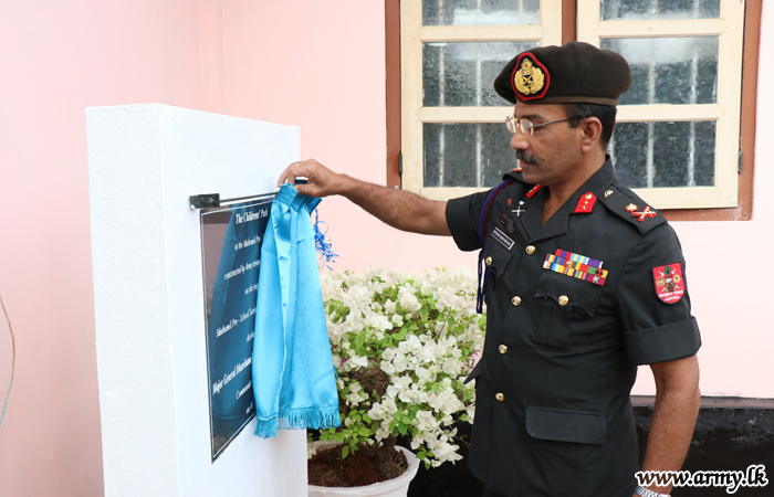 Army Renovates Flood-Damaged Play Ground & Gives Away Donations