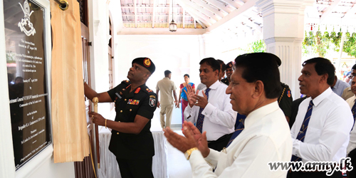 යුද්ධ හමුදාධිපතිතුමාගේ අරමුණකට අනුව කටාන ප්‍රදේශයේ පිහිටි යුද්ධ හමුදා ප්‍රවීණ රණවිරු වැඩිහිටි නිවාසය ප්‍රතිසංස්කරණය කර නැවත විවෘත කරන ලදි