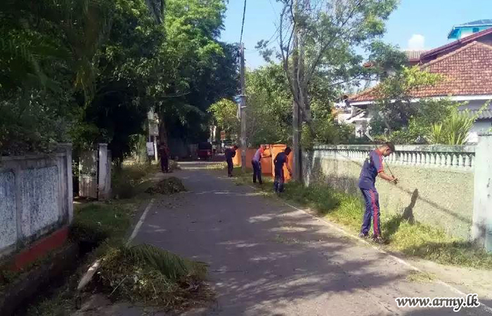 582 ஆவது படைத் தலைமையகத்தின் ஏற்பாட்டில் டெங்கு ஒழிப்பு பணிகள்