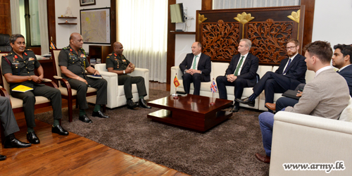 British Minister of State for Security & Economic Crime Meets Commander at Army HQ
