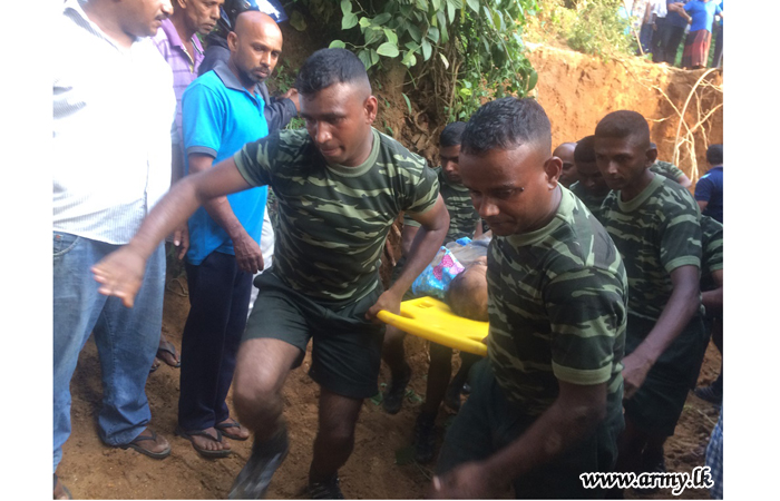 SLEME Training School Trainees Evacuate Soil Bund Victims