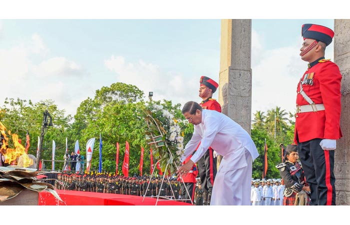 Eternal Memories of  War Heroes of Tri-Services & Police Re-kindled on National War Heroes' Day at Battaramulla