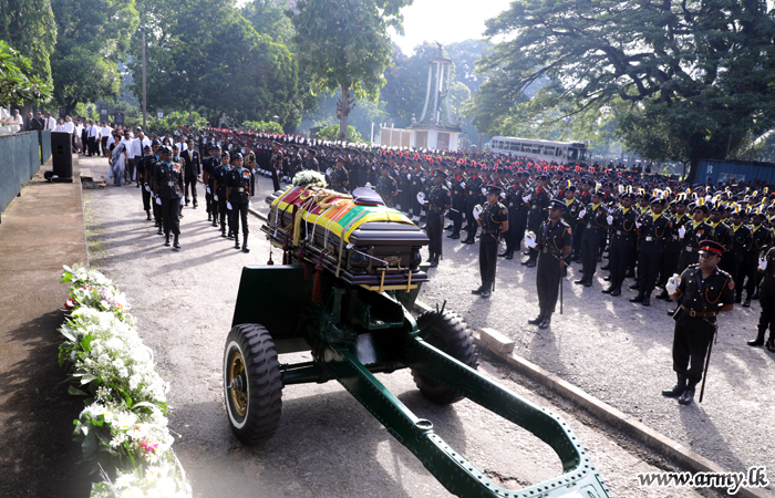 Amid Military Honours, Late Major General Abayaratna (Retd) Laid to Rest  