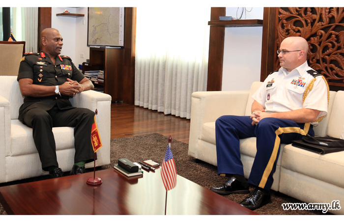 Outgoing US Defence Attaché Calls on Commander of the Army 