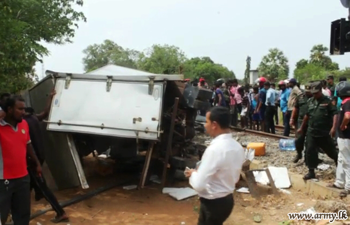 Six Soldiers Killed in Truck-Train Collision