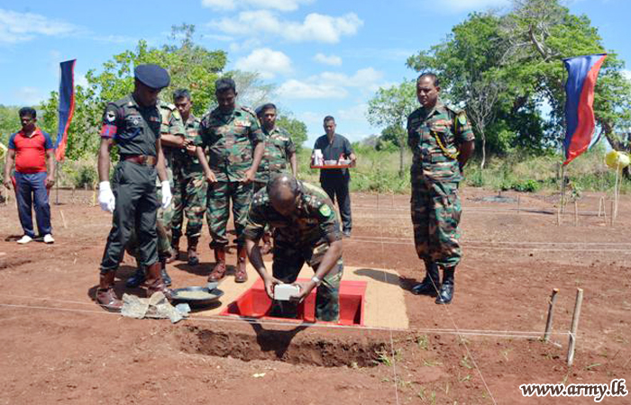 SF - Wanni Begins Erection of One More House for a Needy Family 