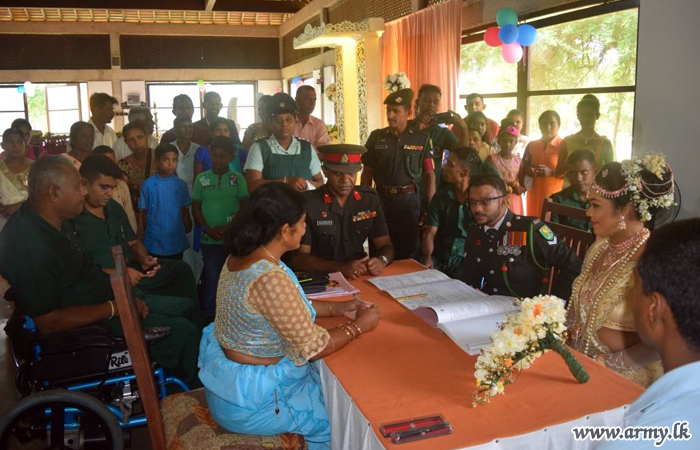 War Hero at ‘Abimansala-1’ Ties Matrimonial Bonds