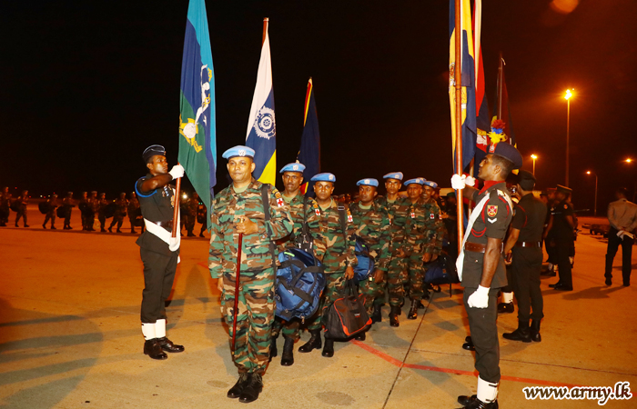 Sri Lankan Contingent's Phase 6 Group Leaves for UN Assignment in South Sudan