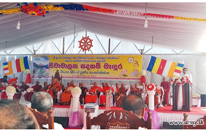 HE the President Opens Army-Erected Three-Storied 'Dharmashala' in Kandy