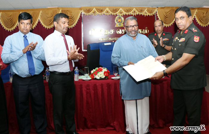 Jaffna SFHQ in Another Friendly Gesture Releases 27.4 More Acres from Palaly Cantonment