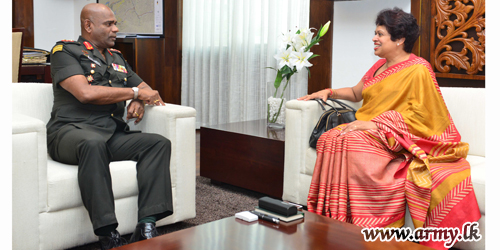 Designate Sri Lanka’s UN Permanent Rep Calls on Commander 