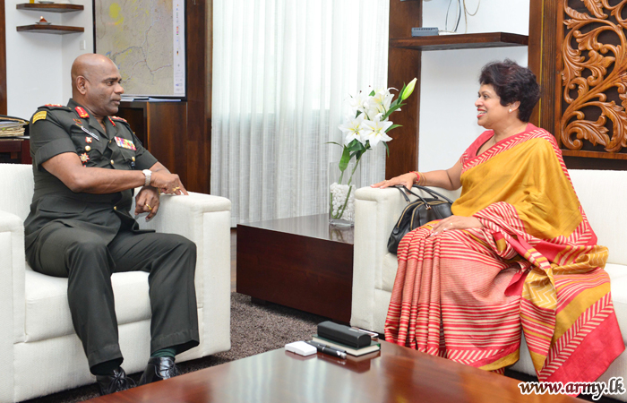 Designate Sri Lanka’s UN Permanent Rep Calls on Commander 
