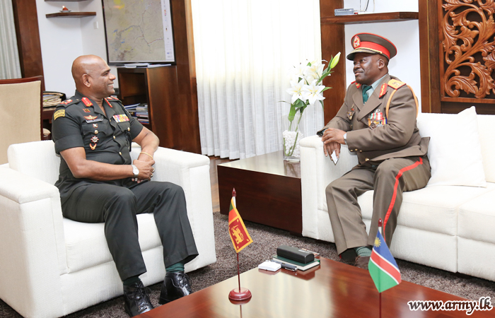 Namibian Defence Attaché Calls on Commander of the Army