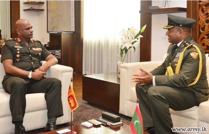 New Maldivian Defence Attaché Calls on Commander of the Army